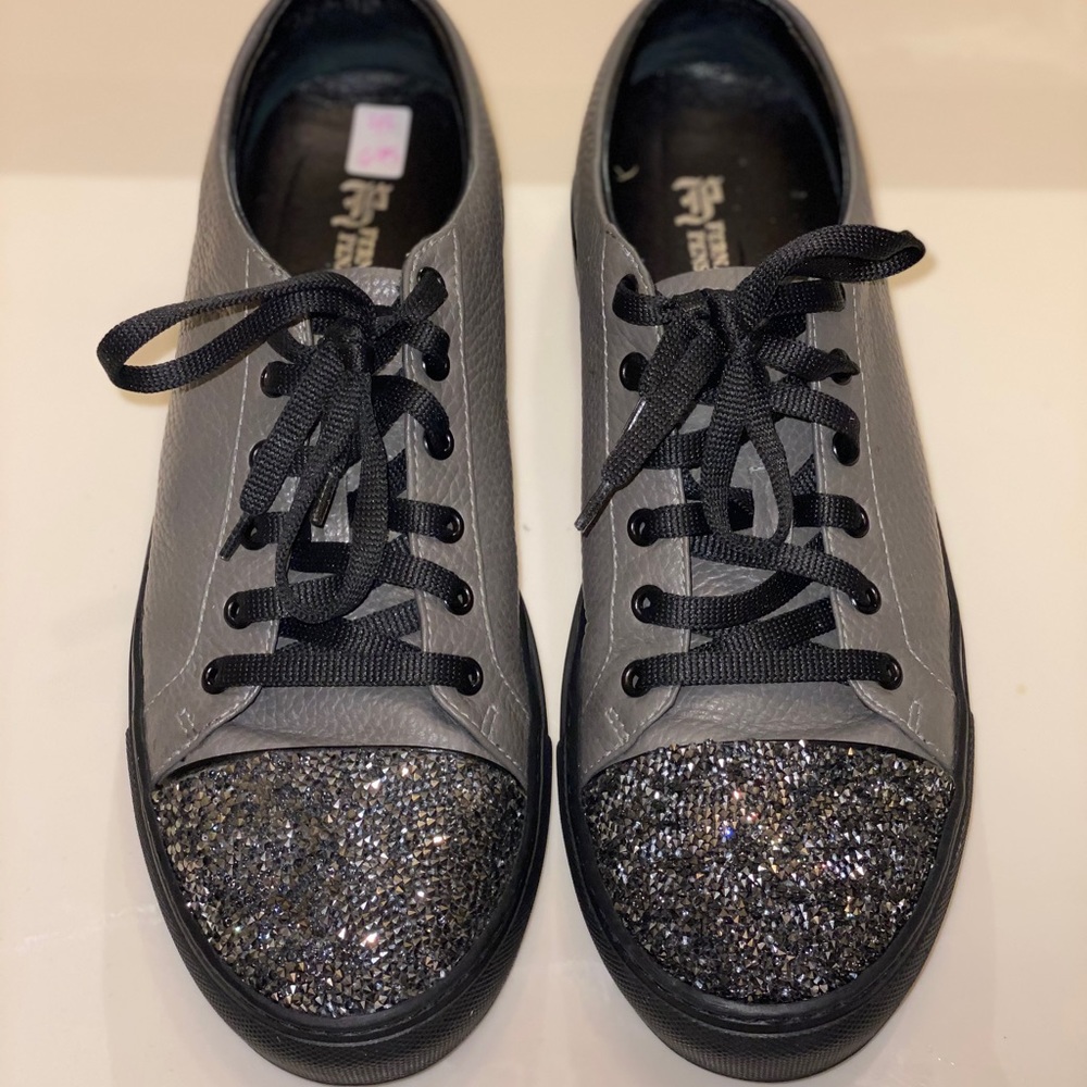 FERNANDO PENSATO LOWTOP CRYSTAL SNEAKERS